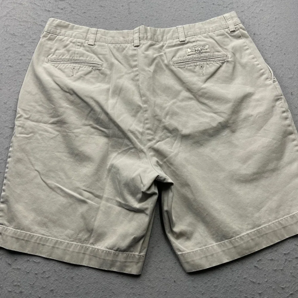 Polo Ralph Lauren Prospect Shorts Mens 38 Tan Khaki Chino Cotton Twill 1632‎